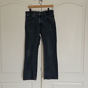 Van Heusen Men's Relaxed Fit Denim Jeans 30/30 Dark Blue Washed